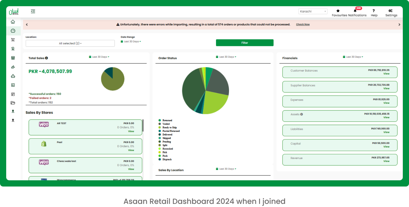 Dashboard redesign